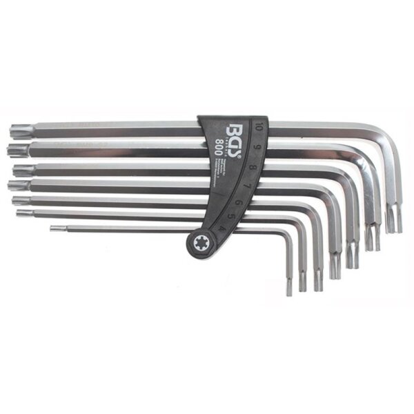 BGS Winkelschlüsselsatz für Ribeschrauben, M4-10, 7-tlg.
