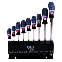 BGS T-Griff-Schlüssel T-Profil, T10-T50, 9-tlg.