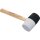 BGS Gummihammer | Hickory-Stiel | schwarz-weißer Kopf | Ø 63 mm | 840 g