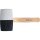 BGS Gummihammer | Hickory-Stiel | schwarz-weißer Kopf | Ø 63 mm | 840 g