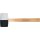 BGS Gummihammer | Hickory-Stiel | schwarz-weißer Kopf | Ø 63 mm | 840 g