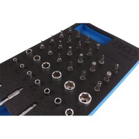 BGS 1/3 Werkstattwageneinlage: Steckschlüsselsatz 6.3 mm, 41-tlg.