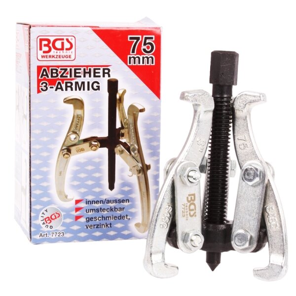 BGS Abzieher Werkzeug 3-armig 75 mm