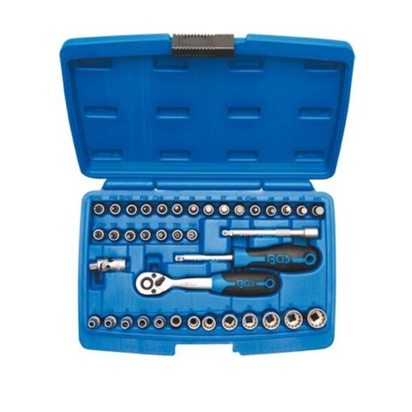 BGS Gear Lock Steckschlüsselsatz, 6,3 (1/4), 39-tlg.