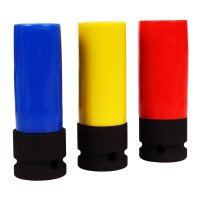 BGS Kraft Schoneinsatz Set, 12.5 mm 1/2" 17, 19 und 21 mm