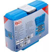 BGS Bit-Einsatz-Satz | Antrieb Innenvierkant 12,5 mm (1/2") | T-Profil (für Torx) mit Bohrung | 4-tlg.