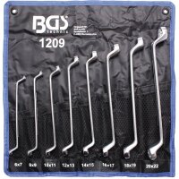 BGS Doppelringschlüssel-Satz, 6x7-20x22 mm, 8-tlg.