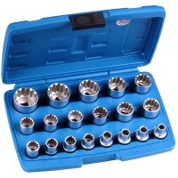 BGS Gear Lock Steckschlüsseleinsätze 12.5 mm...