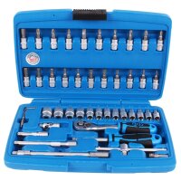 BGS Steckschlüsselsatz, DIN-Norm, 6.3 mm 1/4",...