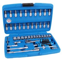 BGS Steckschlüsselsatz, DIN-Norm, 6.3 mm 1/4",...