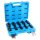 BGS Kraft-Steckschlüssel-Einsatz-Satz Sechskant, tief | Antrieb Innenvierkant 12,5mm (1/2") | SW 10-24mm | 10-tlg: