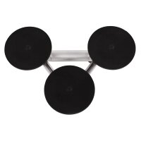 Dreifach-Gummisauger, Aluminium , Ø 115 mm, 95 Kg Tragkraft