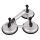 Dreifach-Gummisauger, Aluminium , Ø 115 mm, 95 Kg Tragkraft