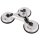 Dreifach-Gummisauger, Aluminium , Ø 115 mm, 95 Kg Tragkraft