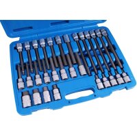 BGS Bit-Einsatz Sortiment 12.5 mm 1/2", Innensechskant, 30-tlg.