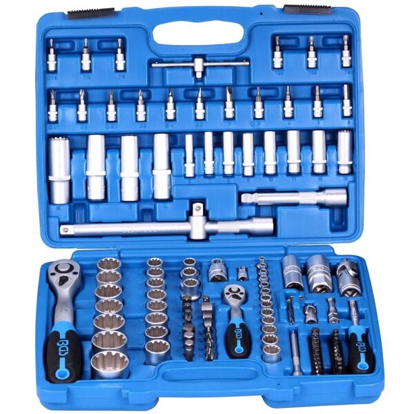 Gear Lock Steckschlüssel Satz 6.3 mm 1/4" und 12.5 mm 1/2", 115-tlg.