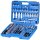 Gear Lock Steckschlüssel Satz 6.3 mm 1/4" und 12.5 mm 1/2", 115-tlg.