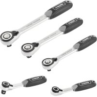 TECPO Umschaltknarren-Satz 8-tlg. mit abgewinkelten Adaptern und Koffer, Profi-Set