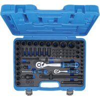 BGS Kraft-Steckschlüssel-Satz Sechskant | 6,3mm (1/4") + 12,5mm (1/2") | 69-tlg.