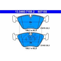 ATE Bremsbelagsatz BMW 3er X3 E46 E83, Vorne