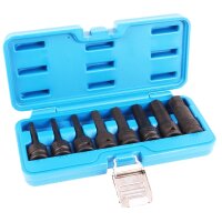 BGS Kraft Biteinsatz Set, für Inbus Schrauben, 5-19 mm, 12.5 mm 1/2", 8-tlg.