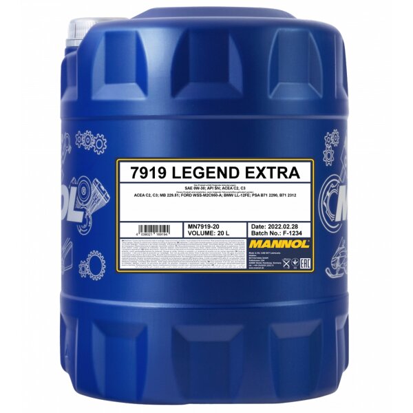 MANNOL Legend Extra 0W-30, 20 Liter