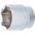 BGS Steckschlüssel-Einsatz Sechskant | Antrieb Innenvierkant 12,5 mm (1/2") | SW 34 mm