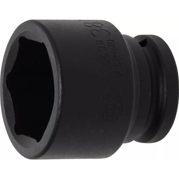 BGS Kraft-Steckschlüssel-Einsatz Sechskant | Antrieb Innenvierkant 20 mm (3/4") | SW 38 mm