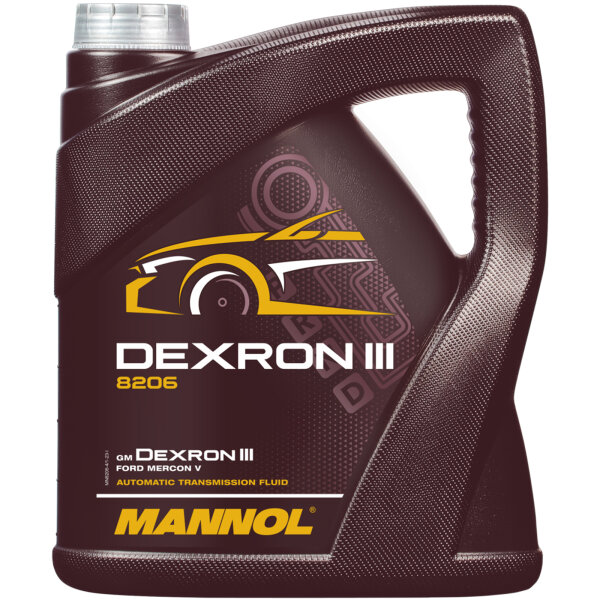 MANNOL ATF Öl Dexron III Automatik Getriebeöl Servoöl, 4 Liter