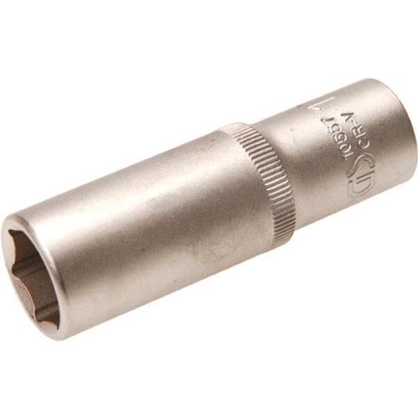BGS Steckschlüssel-Einsatz Sechskant, tief | Antrieb Innenvierkant 12,5 mm (1/2") | SW 17 mm