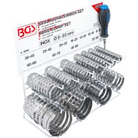 BGS Schlauchklemmen-Sortiment | rostfrei | auf Tafel |...