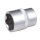 BGS Steckschlüssel-Einsatz Sechskant | Antrieb Innenvierkant 12,5 mm (1/2") | SW 24 mm