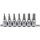 BGS Bit-Einsatz-Satz | Antrieb Innenvierkant 10 mm (3/8") | Innensechskant 3 - 10 mm | 7-tlg.