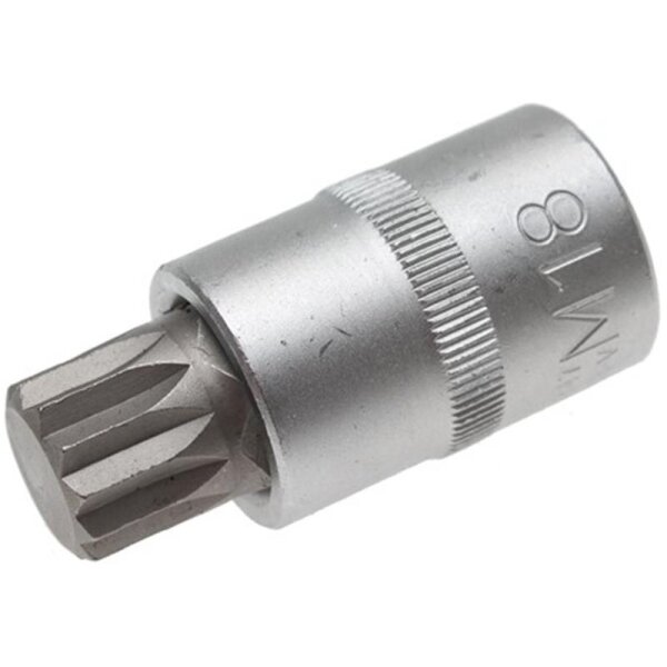 BGS Bit-Einsatz | Antrieb Innenvierkant 12,5mm (1/2") | Innenvielzahn (für XZN) M18