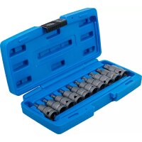 BGS Kraft-Bit-Einsatz-Satz | Antrieb Innenvierkant 12,5 mm (1/2") | T-Profil (für Torx) T20 - T70 | 10-tlg.
