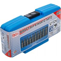 BGS Kraft-Bit-Einsatz-Satz | Antrieb Innenvierkant 12,5 mm (1/2") | T-Profil (für Torx) T20 - T70 | 10-tlg.