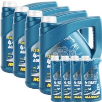 MANNOL 4-TAKT AGRO SAE 30, 4x 4L + 4x 1 L
