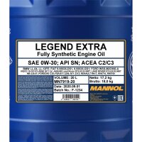 3x MANNOL Legend Extra 0W-30, 20L