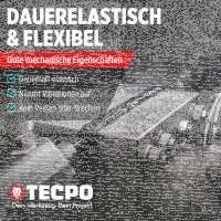 TECPO Universal Klebe- und Dichtstoff FLEX SEAL 522 SCHWARZ 1K MS-Polymer UV-stabil und witterungsbeständig