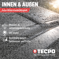 TECPO Universal Klebe- und Dichtstoff FLEX SEAL 522 SCHWARZ 1K MS-Polymer UV-stabil und witterungsbeständig