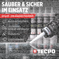 TECPO Universal Klebe- und Dichtstoff FLEX SEAL 522 SCHWARZ 1K MS-Polymer UV-stabil und witterungsbeständig