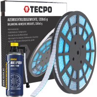 TECPO Auswucht Klebegewichte 1200x5g in Rolle + MANNOL...
