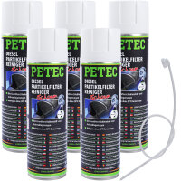 5x PETEC Dieselpartikelfilterreiniger, 400 ml