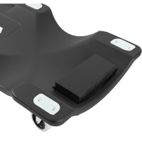 2x TECPO KFZ Werkstattrollbrett Rollliege 360° drehbar Montageliege Werkstattliege mit 300kg Tragkraft und Kopfstütze