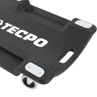 2x TECPO KFZ Werkstattrollbrett Rollliege 360° drehbar Montageliege Werkstattliege mit 300kg Tragkraft und Kopfstütze