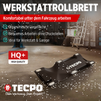 2x TECPO KFZ Werkstattrollbrett Rollliege 360°...