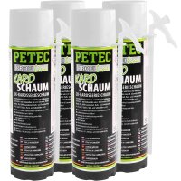4x PETEC 2K-Karosserieschaum, 400 ml
