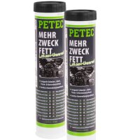 2x PETEC Mehrzweckfett, Kartusche 400g