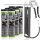 6x PETEC Mehrzweckfett, Kartusche 400g + TECPO Hadfettpresse + Schlauch