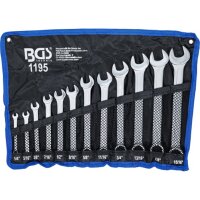 BGS Maul-Ringschlüssel-Satz | Zollgrößen | SW 1/4" - 15/16" | 12-tlg.